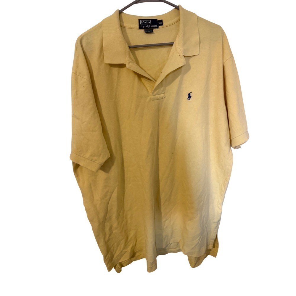 Polo Ralph Lauren Yellow Short Sleeve Classic Fit Polo Shirt Men's XXL
